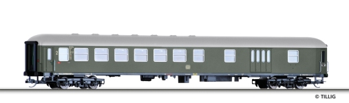 Tillig 16219 - TT - Personenwagen 2. Kl. mit Gepäckabteil, DB, Ep. III